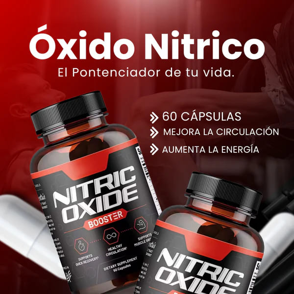 ÓXIDO NÍTRICO 60 CÁPSULAS – POTENCIA TU ENERGÍA 💥